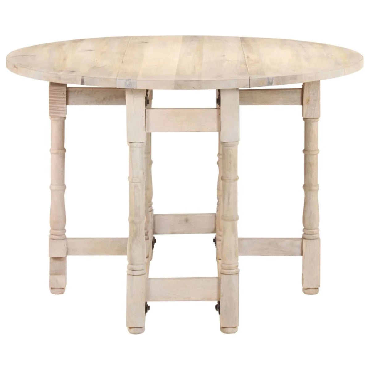 Round Solid Mango Wood Dining Table V39576