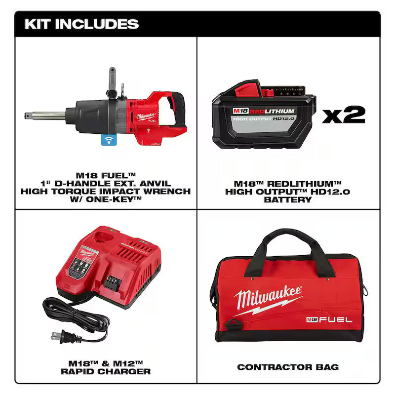 18V Lithium-Ion Brushless Cordless 1 in. Impact Wrench Kit G67963