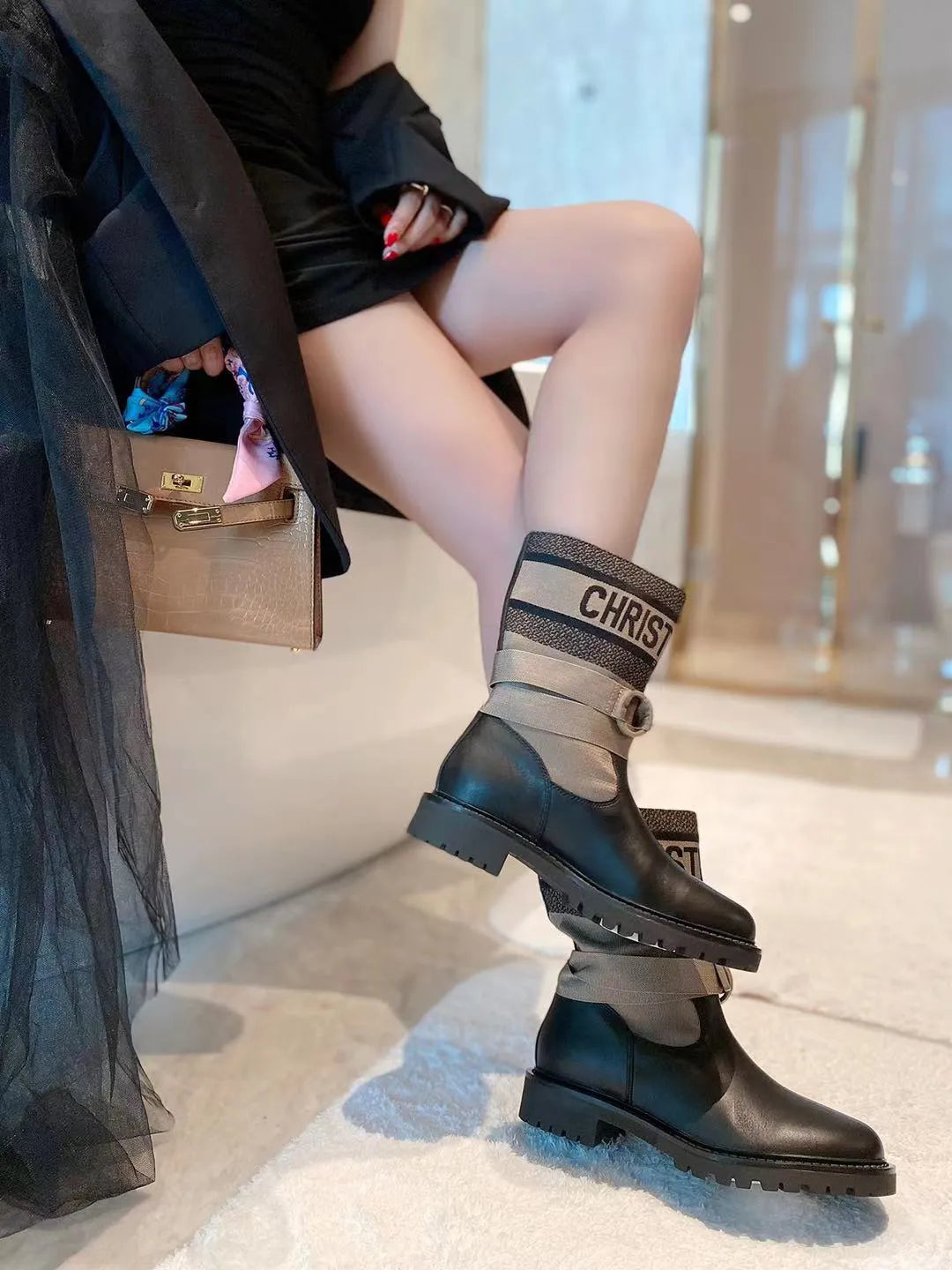 Women Short Boots 3cm Heels V2891