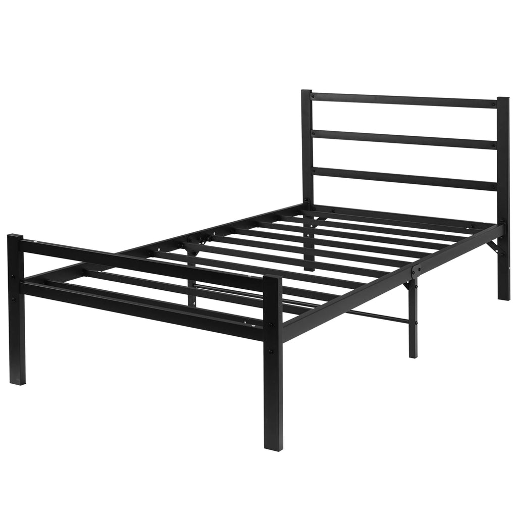 Twin Metal Platform Bed Frame with Headboard S659
