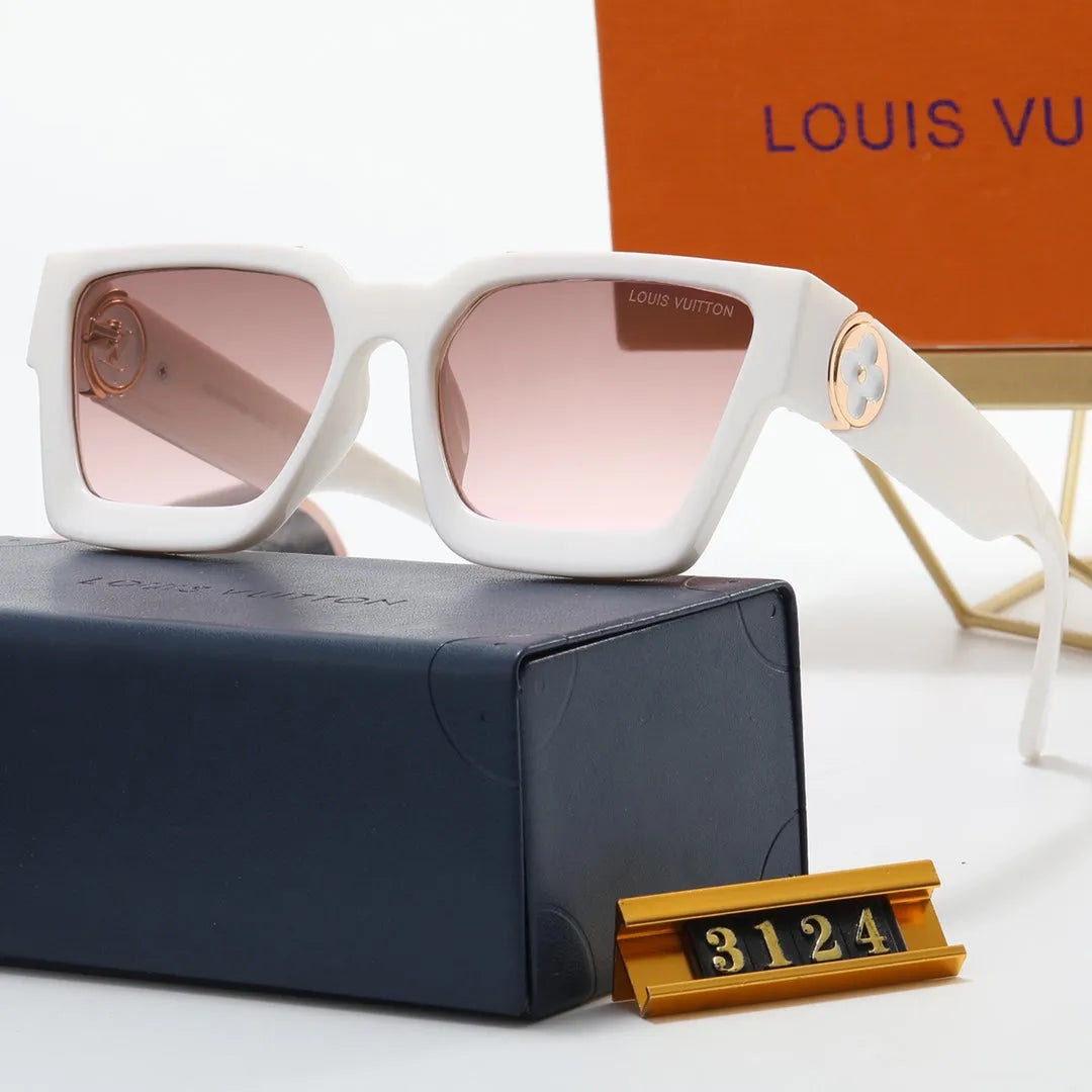 Fashion Letter Stitching Flat Glasses P8971