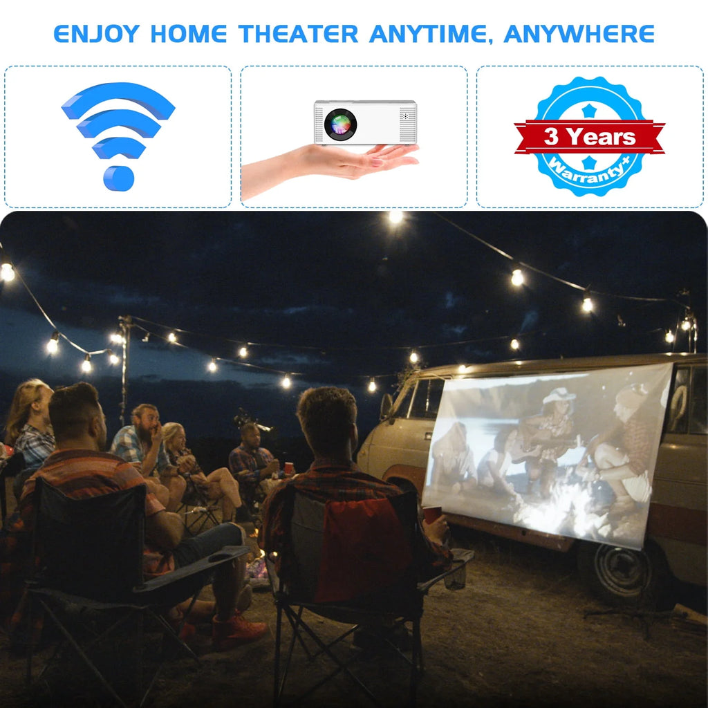 Mini Portable Wifi Projector 1080P C334