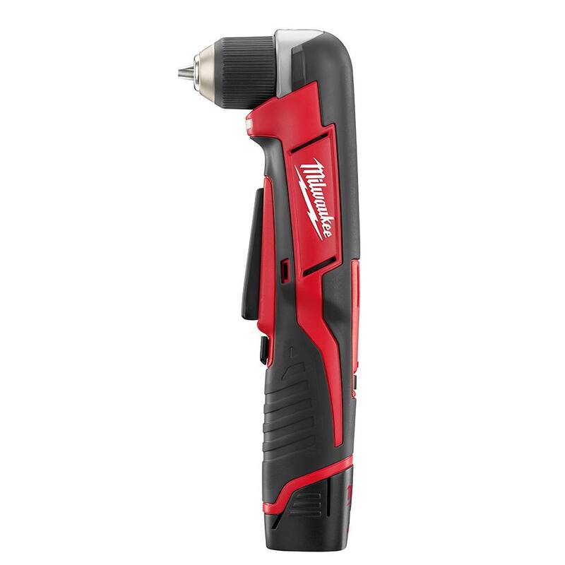 12V Lithium-Ion Brushless Cordless 4-in-1 Interchangeable 3/8 in. Drill Driver Kit with Right Angle Drill L46071