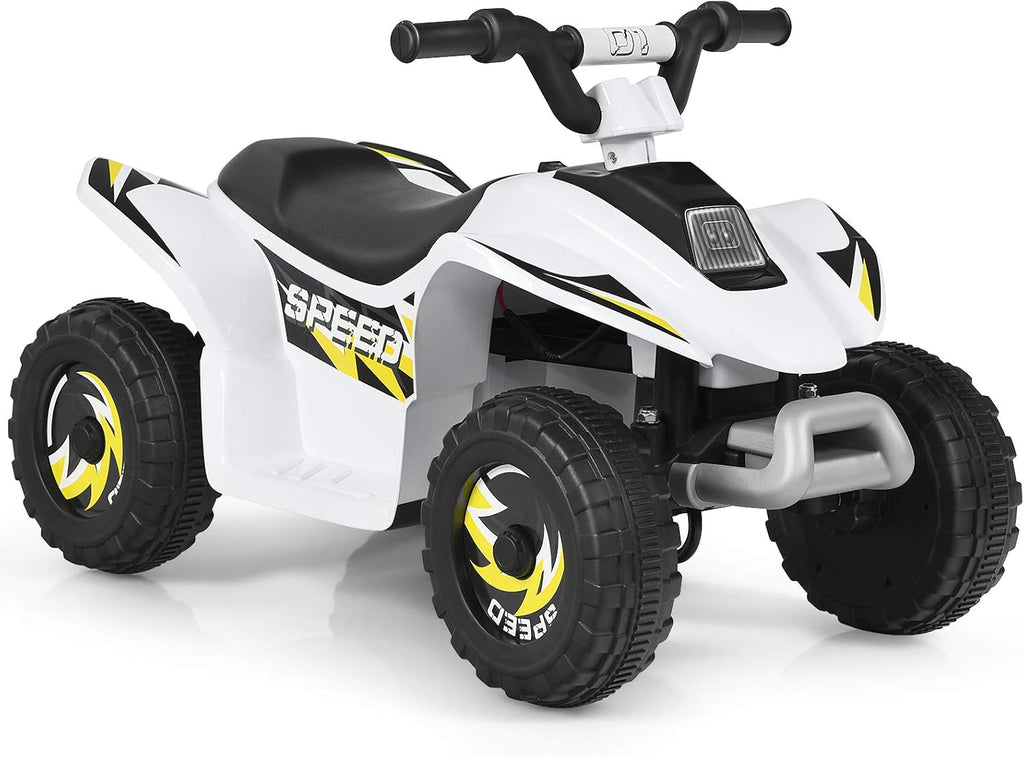 6V Battery Powered Electric Quad ATV (White) V904