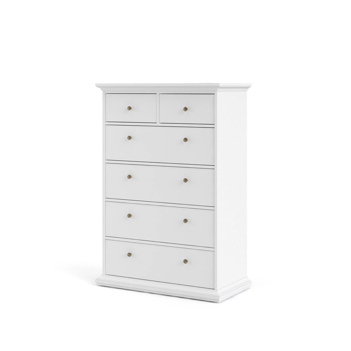 White 6 Drawer Chest N4036
