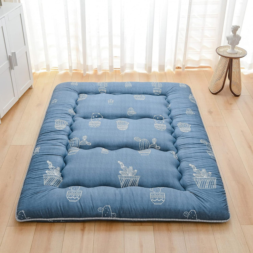 Japanese Floor Mattress Foldable Roll Up with Washable Cover D2022