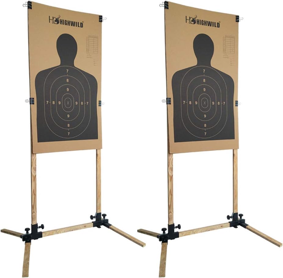 Adjustable Target Stand Base for Paper Shooting Targets J38557