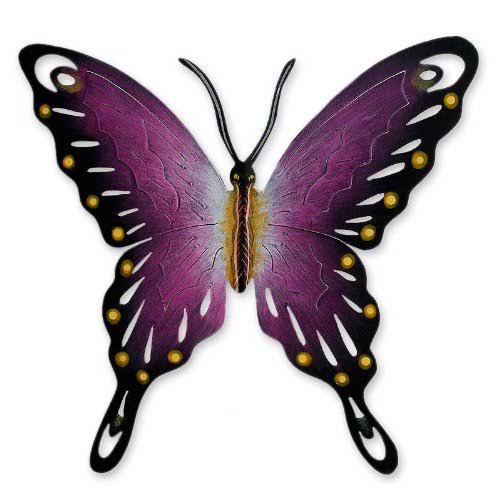 Large Purple Animal Themed Steel Wall Mural X81232