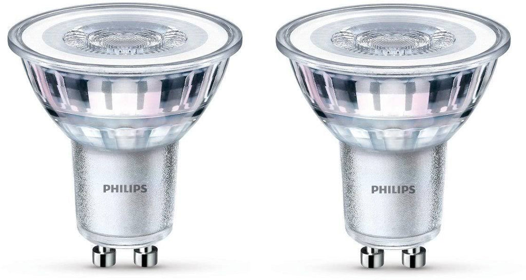 Warm White LED Spot Light Glass GU10 3.5 W Set of 2 H162