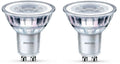 Warm White LED Spot Light Glass GU10 3.5 W Set of 2 H162