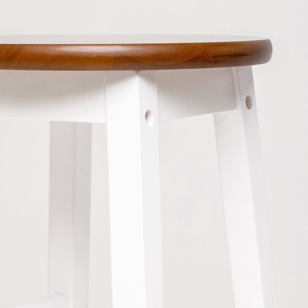 Bar Stool with Round Acacia Seat U559697