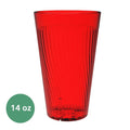 14 oz. Red Polycarbonate Tumbler Pack of 6 Y420886