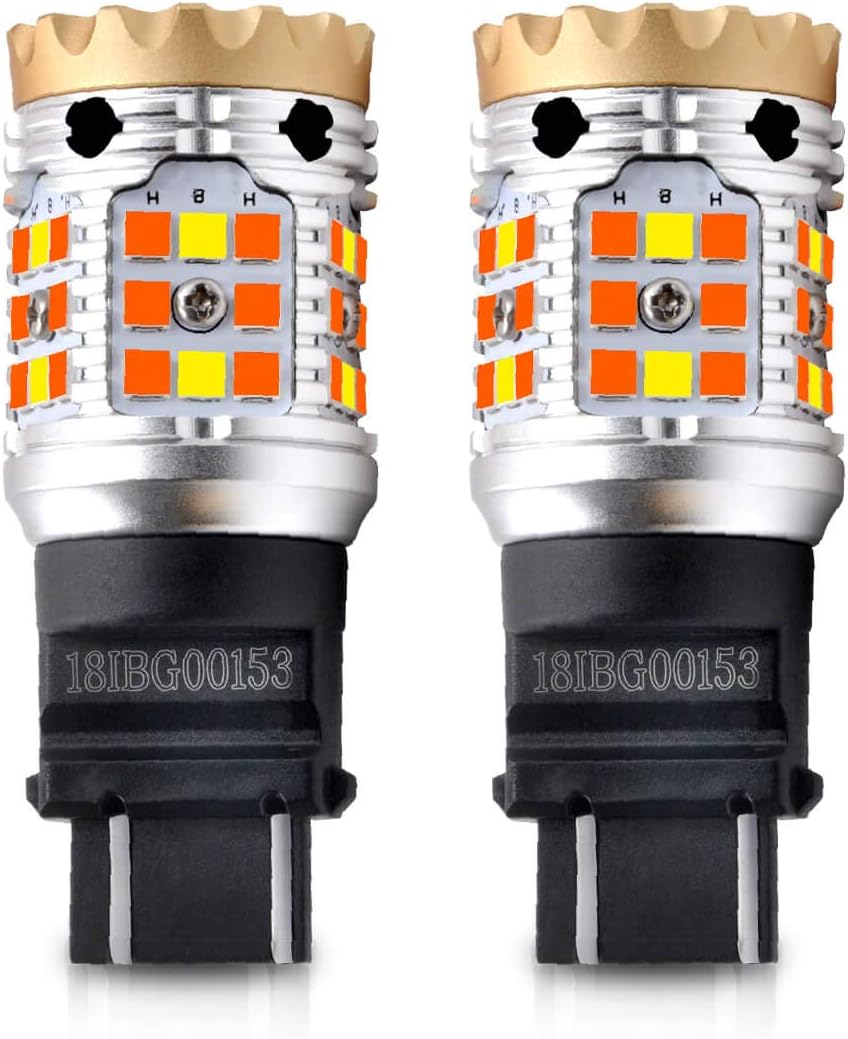 3157 LED Switchback White Amber Turn Signal Bulb Pack of 2 Q64150