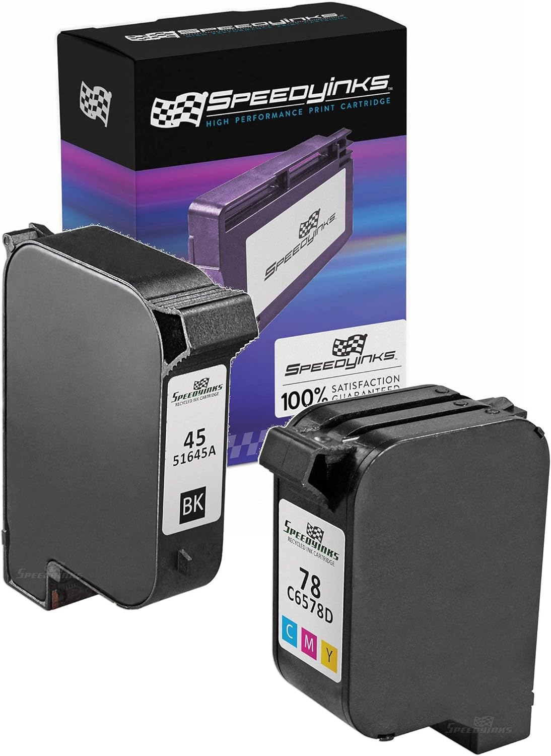 Remanufactured Ink Cartridge Replacement 1 Black 1 Color 2-Pack Q69454