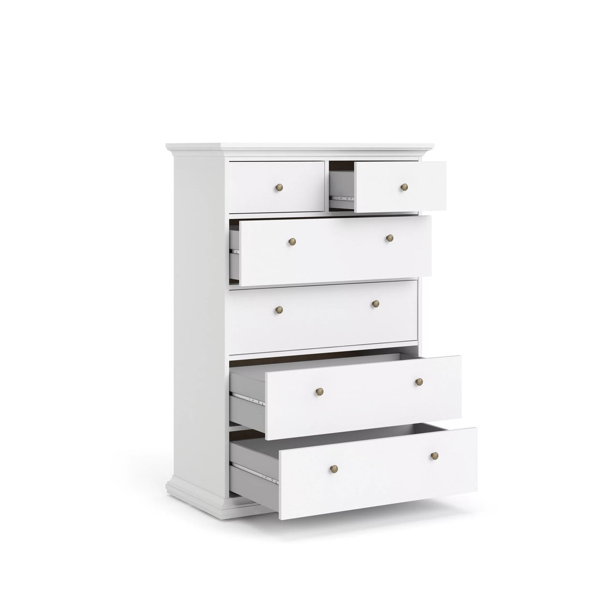White 6 Drawer Chest N4036