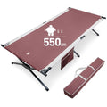 Extra Wide Oversized Folding Camping Cot with Carry Bag N7573