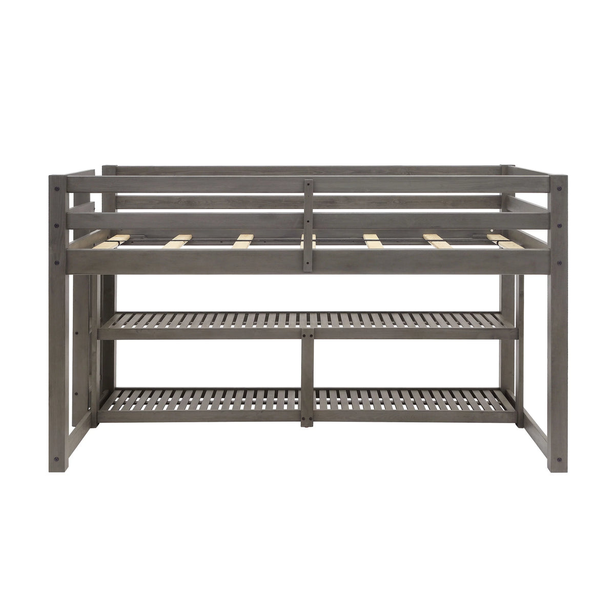 Black Twin Loft Storage Bed I144984