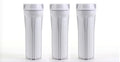 3-Pack White 10" Reverse Osmosis Water Filter Housing K458