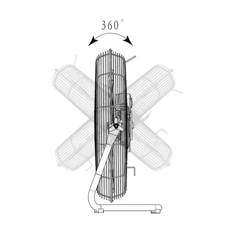 20 in. 3-Speed High Velocity Floor Fan O83382
