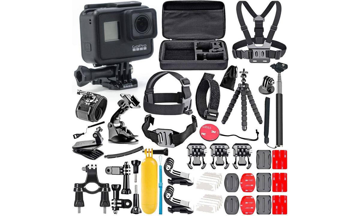 Black Action Camera Accessory Kit M19203