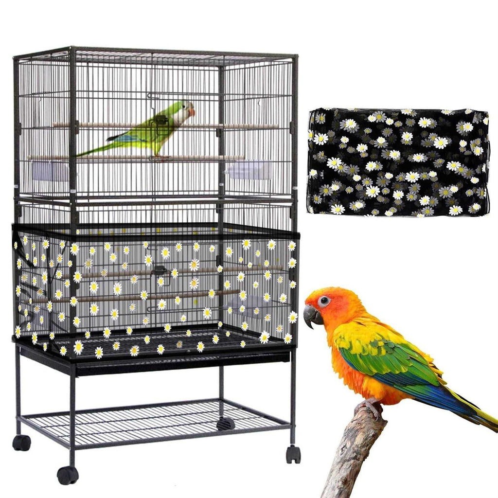 Bird Cage Seed Catcher Adjustable Nylon Mesh Net E432
