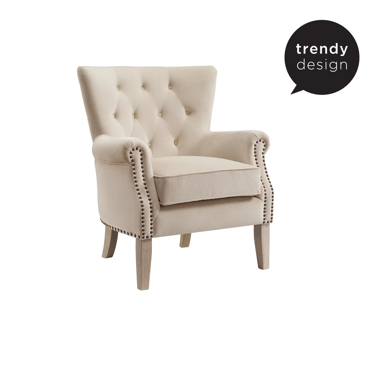 Beige Accent Chair U12401
