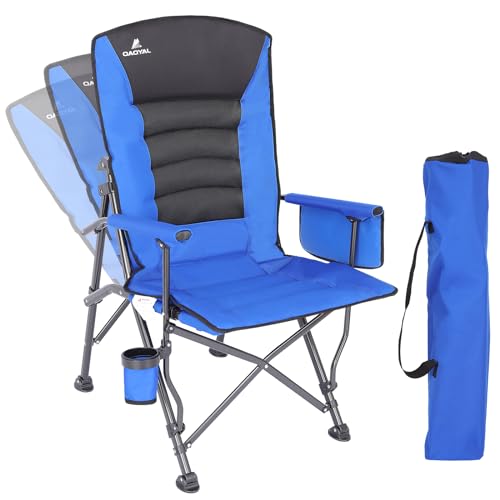 Oversized Folding Camping Chair with Cup Holder & Side Pocket T7912