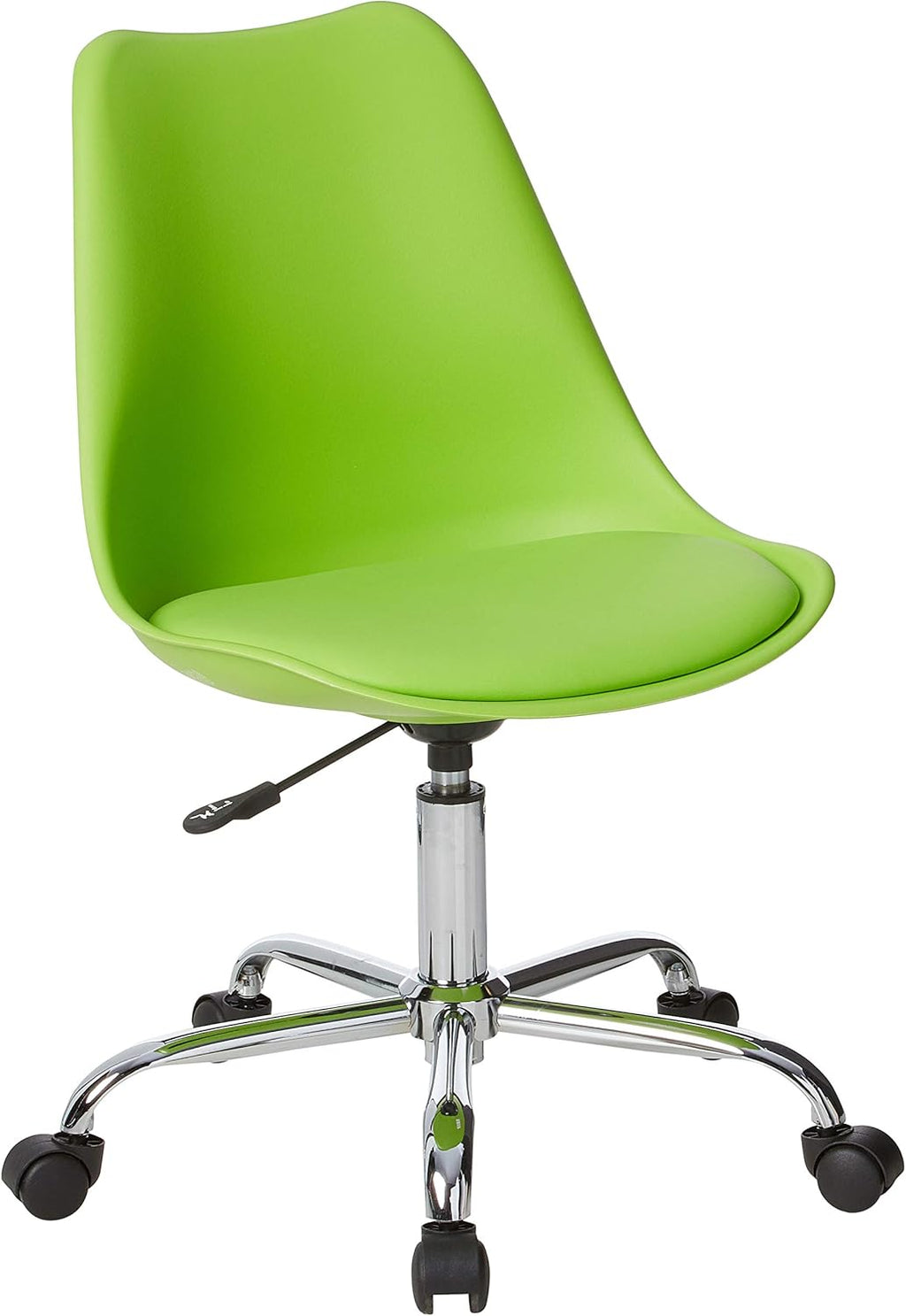 Green Polyurethane Armless Task Chair with Casters M2976