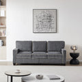 Dark Grey Corduroy Sofa with Storage W50894