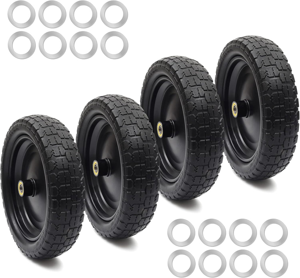 13'' Solid Polyurethane Flat-Free Tire and Wheel Assemblies H151