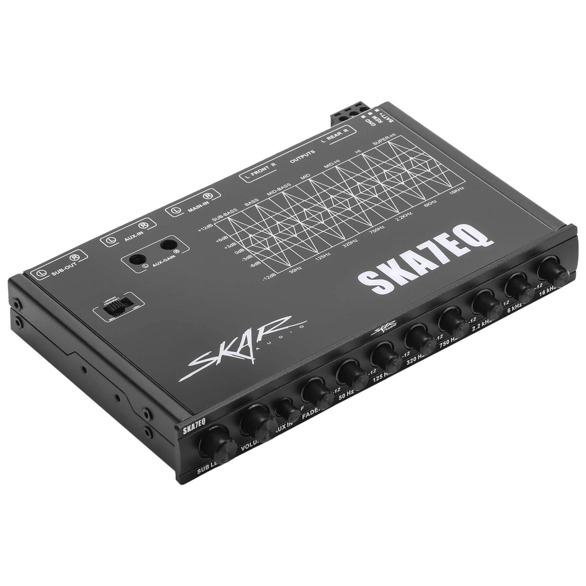 7 Band Car Audio Graphic Equalizer with Aux Input B214