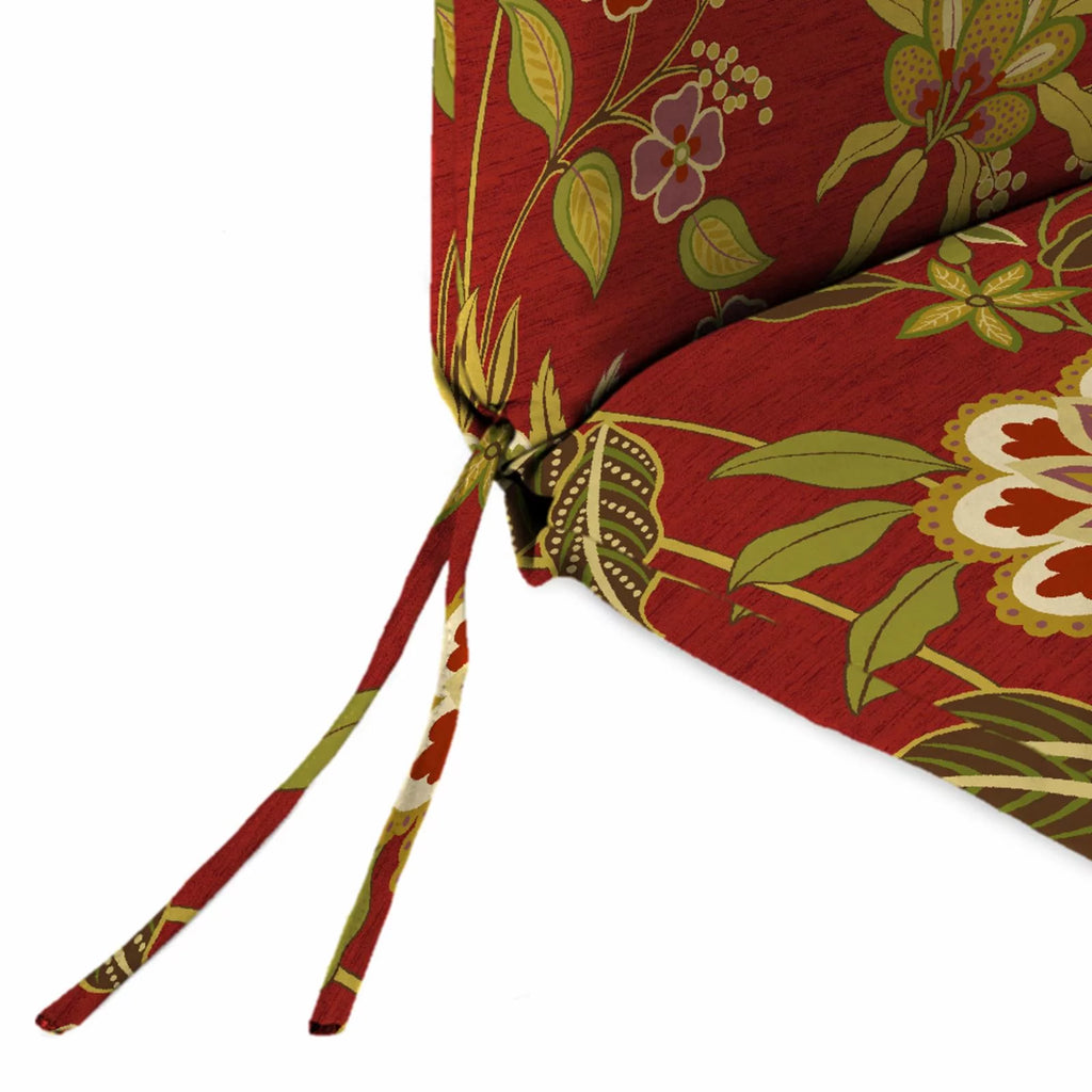 72 x 22 in. Rectangular Outdoor Chaise Lounge Cushion with Ties X482672
