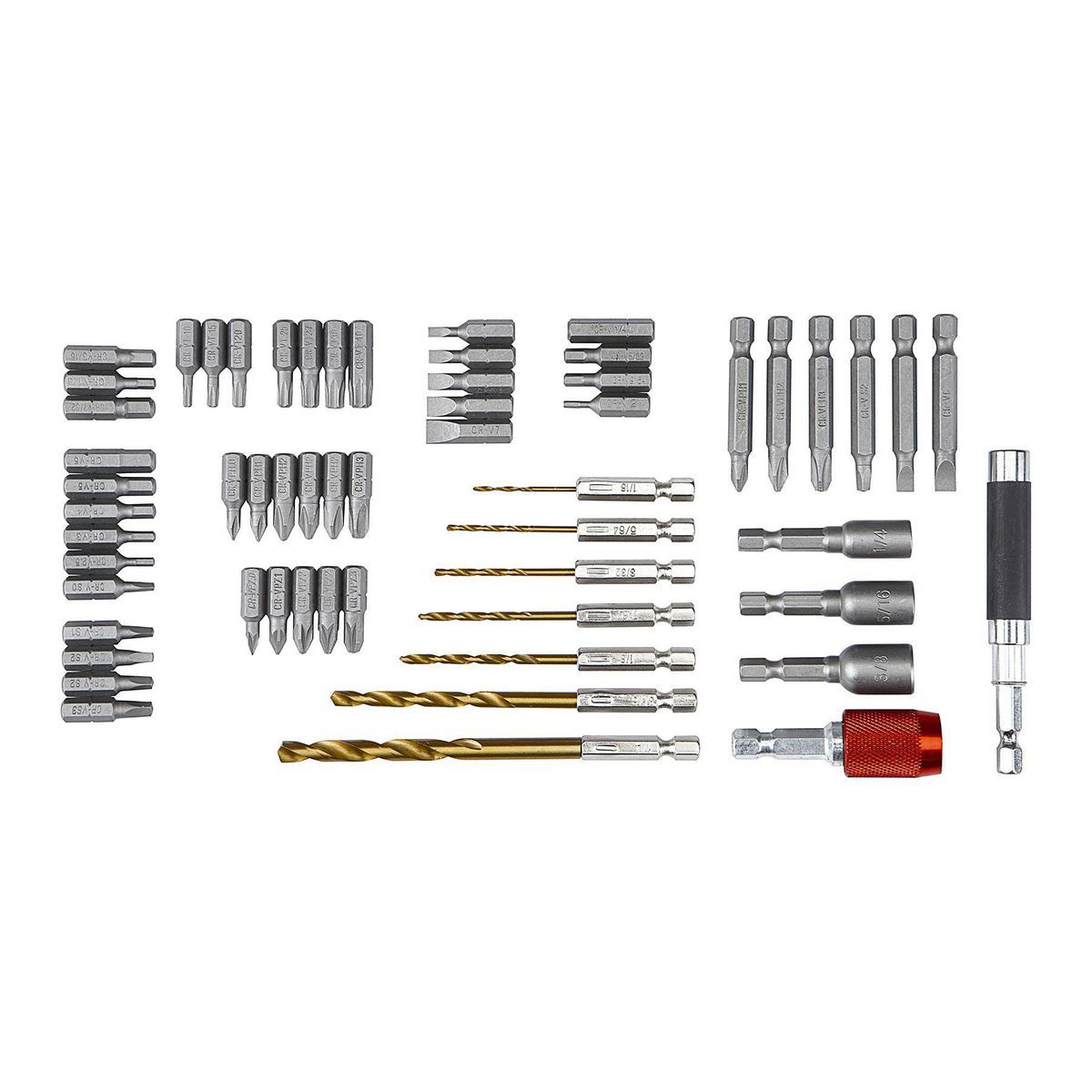 Drill and Driver Bit Set, 58 Piece Q914
