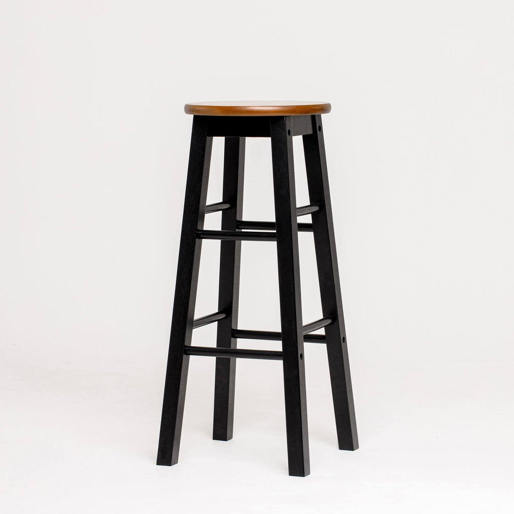 Bar Stool with Round Acacia Seat U559697