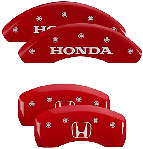 Red Brake Caliper Covers Front and Rear Set E133340