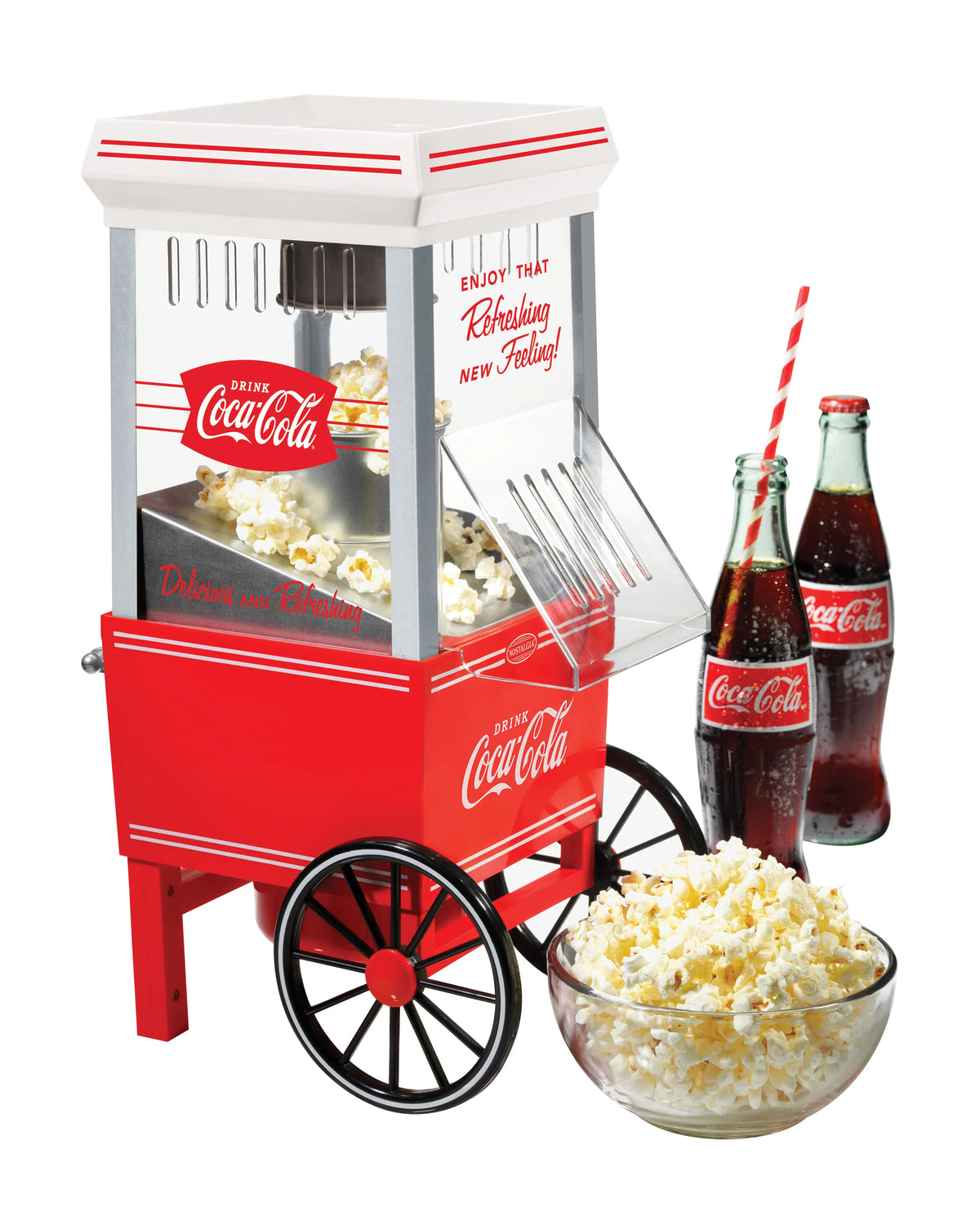 Coca-Cola 12-Cup Hot Air Popcorn Maker O50696