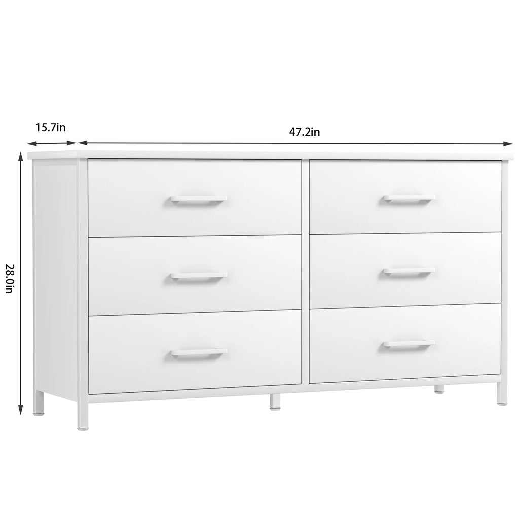 6 Drawer Wood Dresser R92164