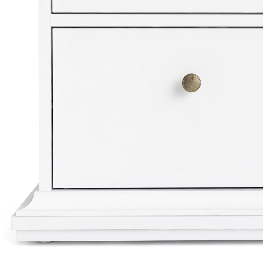 White 6 Drawer Chest N4036