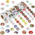 Christmas Stickers 6 Rolls 3000 Pieces 1 Inch H633