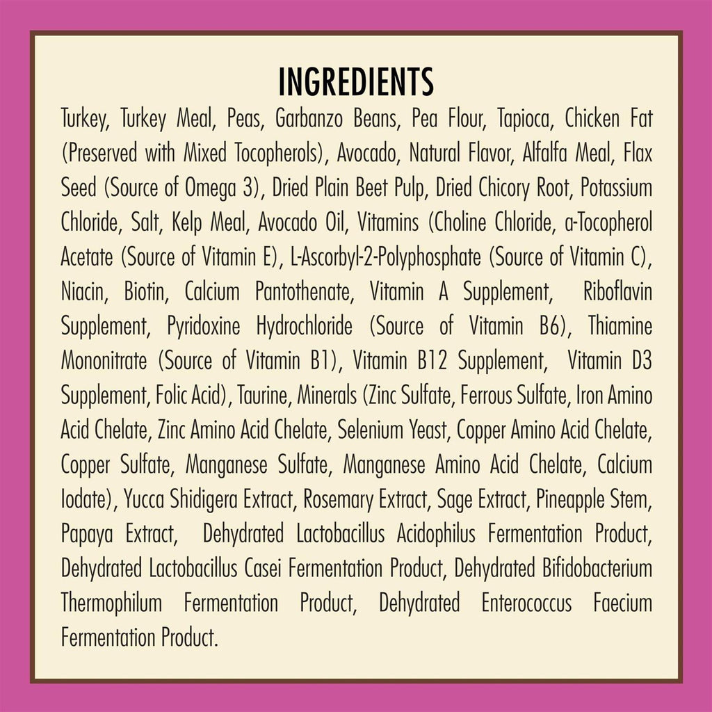 Turkey Recipe Small Breed Dry Dog Food 4lb P668