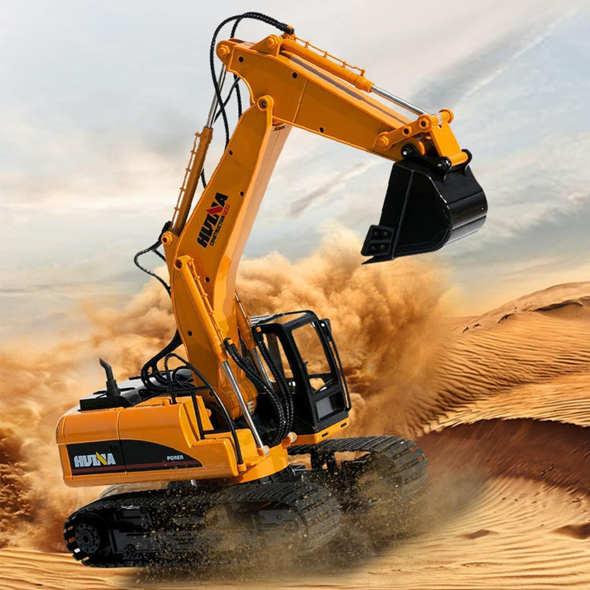 Remote Control Excavator Toy 1/14 Scale 15 Channel RC Excavator D7400