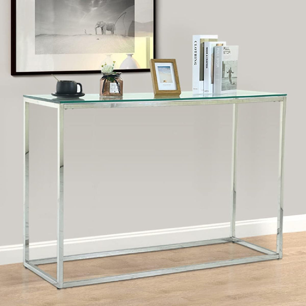 Modern Narrow Glass Console Table A5102
