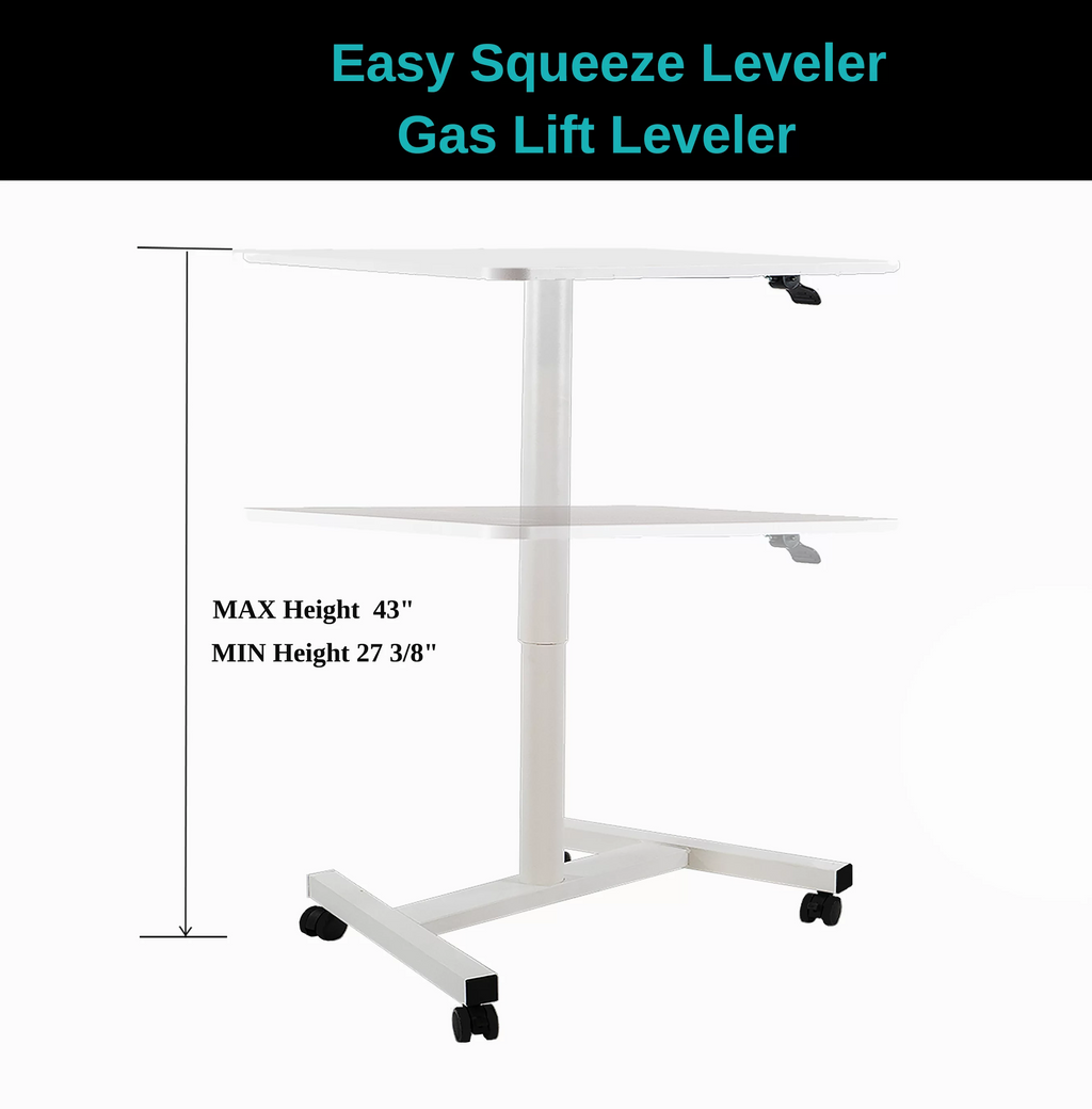 White Adjustable Laptop Desk M719