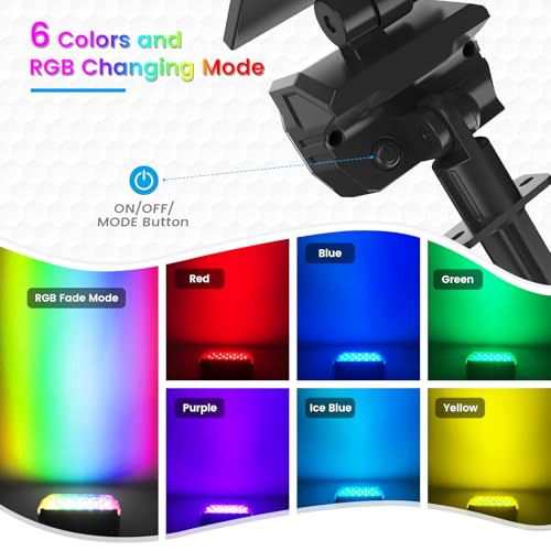 IP67 Waterproof Solar Landscape Spot Lights 8 Pack Cool White 27 LED C6400