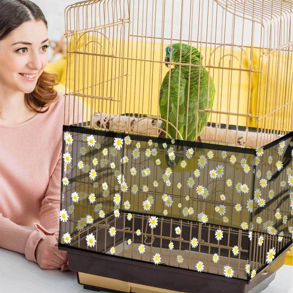 Bird Cage Seed Catcher Adjustable Nylon Mesh Net E432
