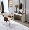 King Size Leather Bed and Dresser Set X555