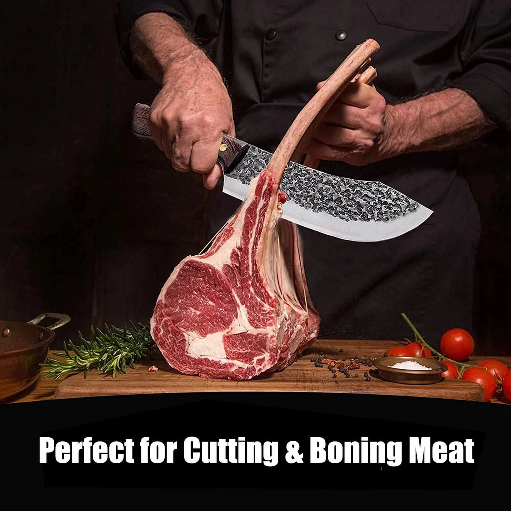 7 Inch Full Tang Forged High Carbon Steel Chef Knife with Sheath G900