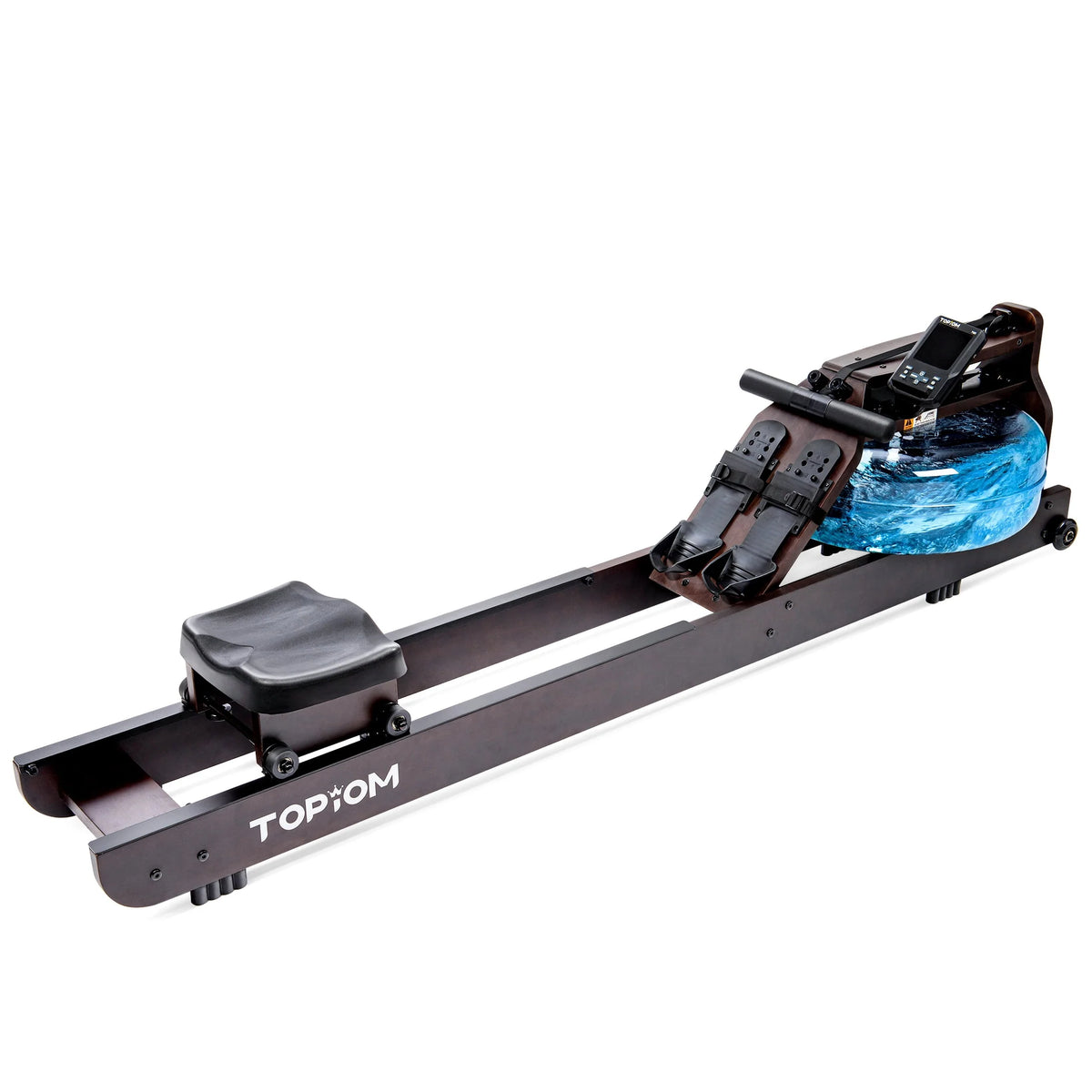 Water Rowing Machine with Performance Monitor Bluetooth 400 lbs Max Load X498