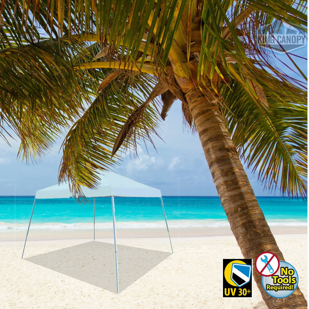 10 ft. x 10 ft. White Pop-Up Canopy N14436
