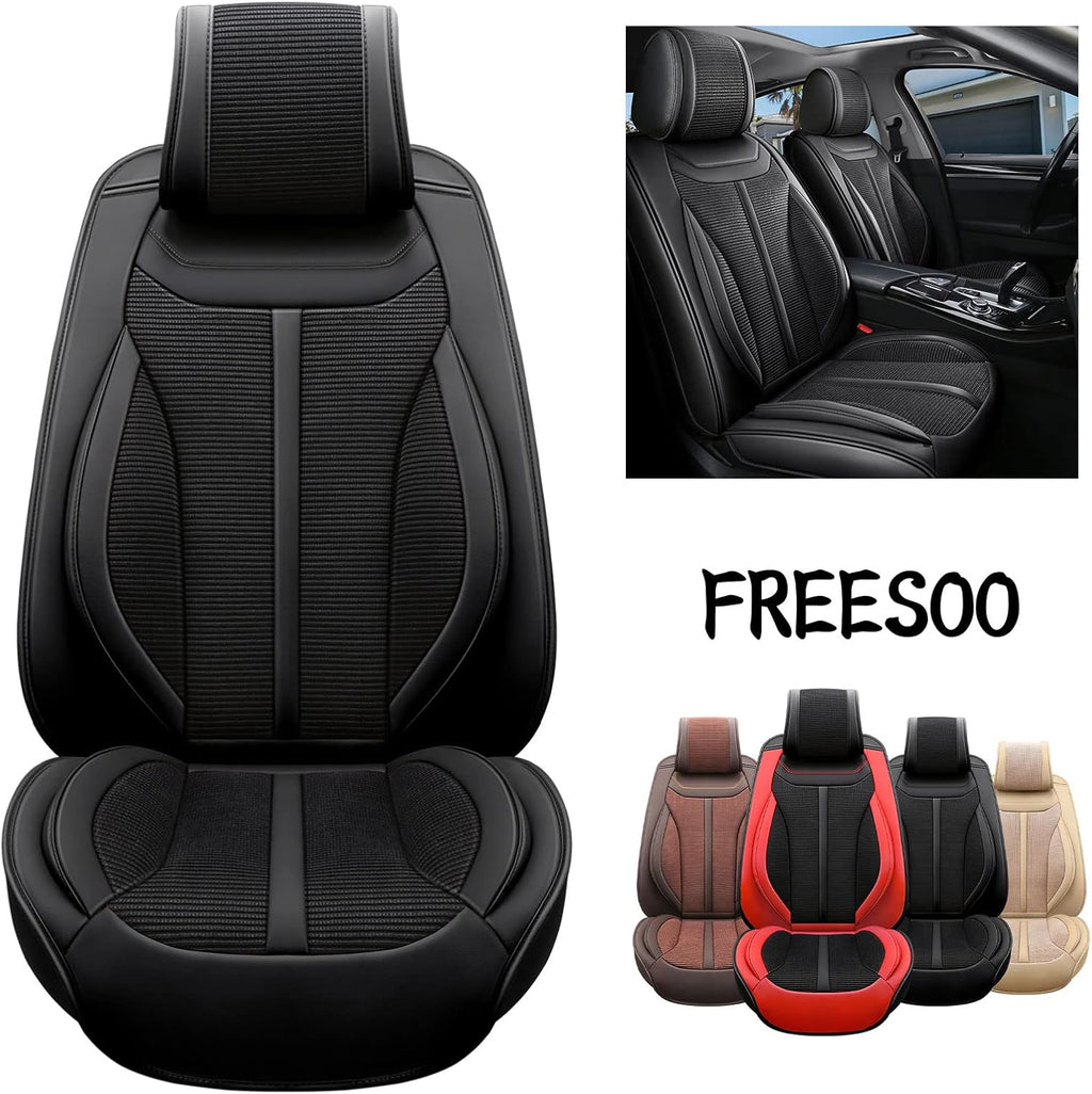Faux Leather Car Seat Cover Front Only Q53021